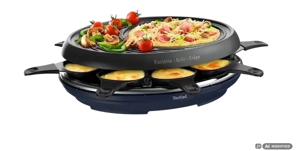 Digital Tefal Raclette Grill Crepe RE310412